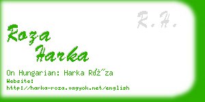 roza harka business card